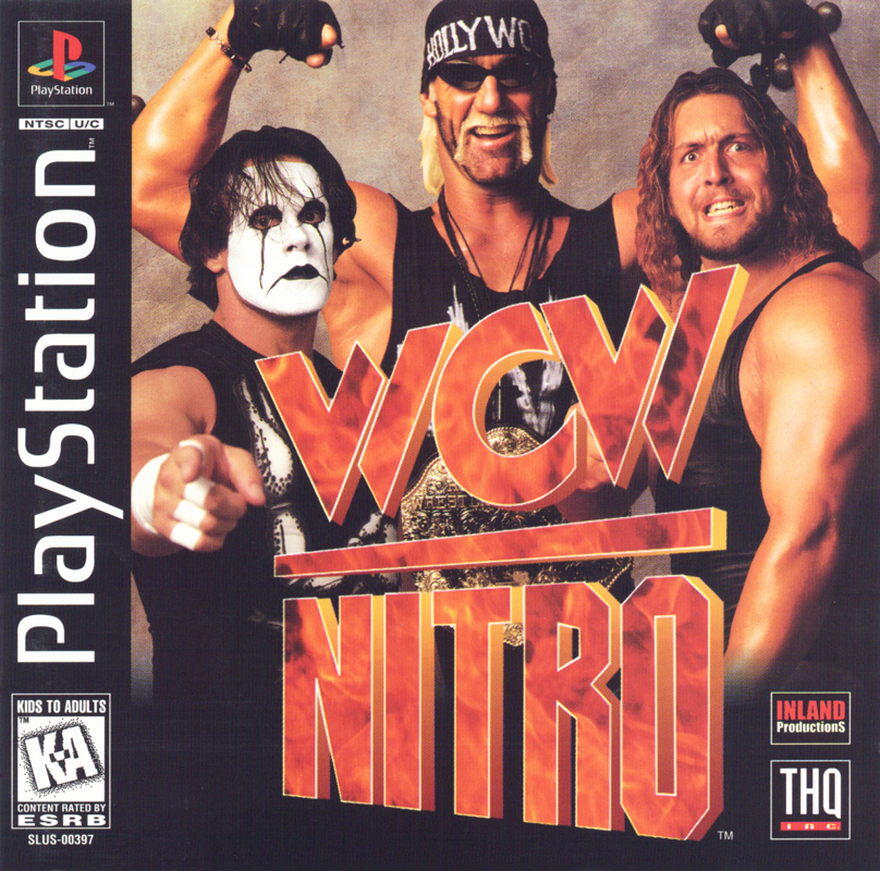 WCW Nitro box art for Playstation